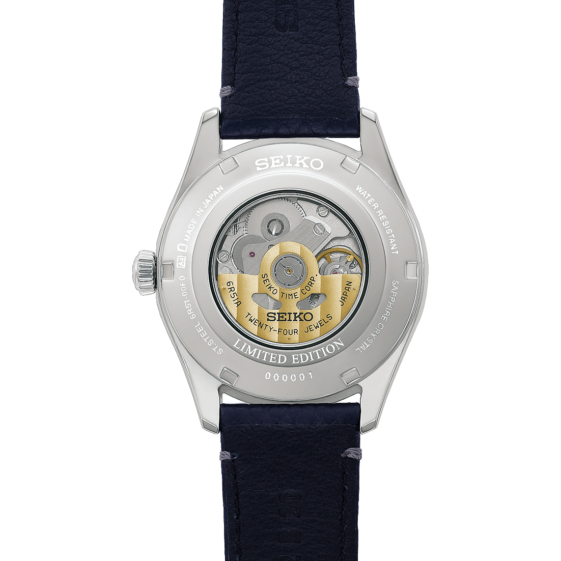 Back view of Seiko 145th Anniversary Limited Edition HCC007