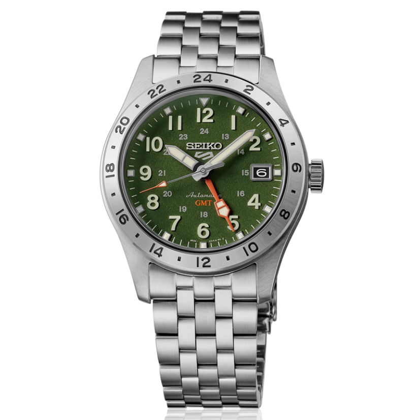 Seiko 5 Sports Field Series Forest Green 39mm HDB001 Front View