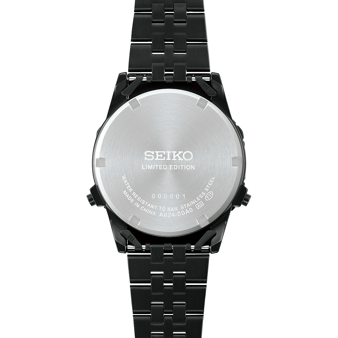 Back View of Seiko 145th Anniversary Limited Edition Digital Quartz HFL001