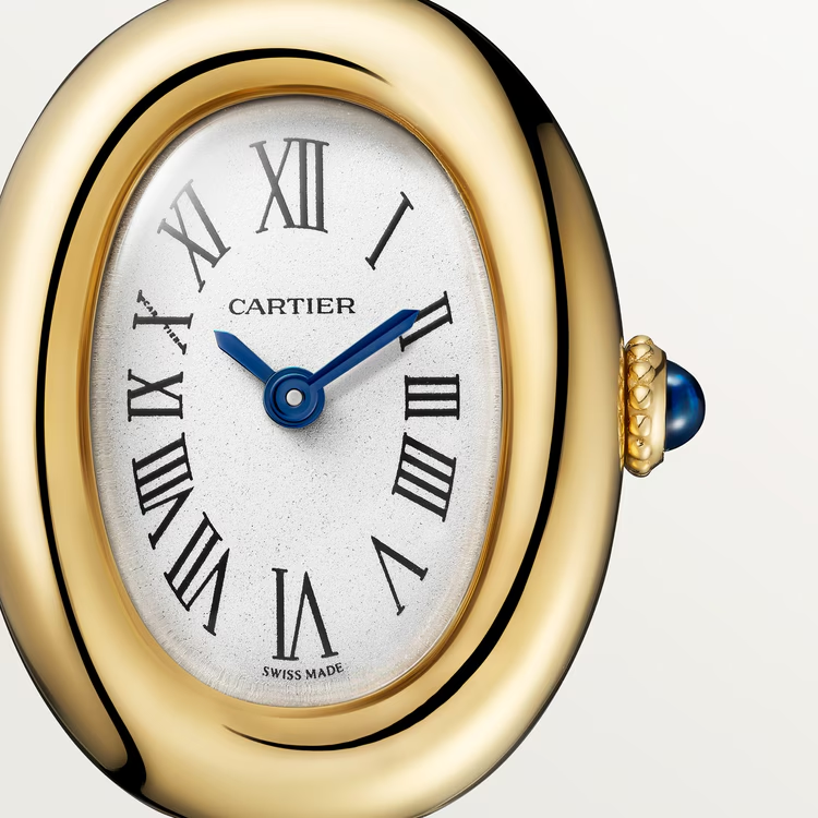 Dial View Cartier WGBA0044 Baignoire Mini Model Yellow Gold Watch