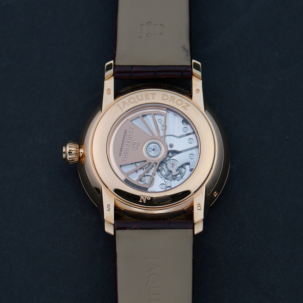 Jaquet Droz Grande Seconde Moon Ivory Enamel J007533200 caseback