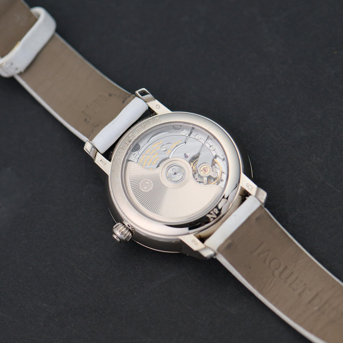Jaquet Droz Petite Heure Minute Mother-of-Pearl movement