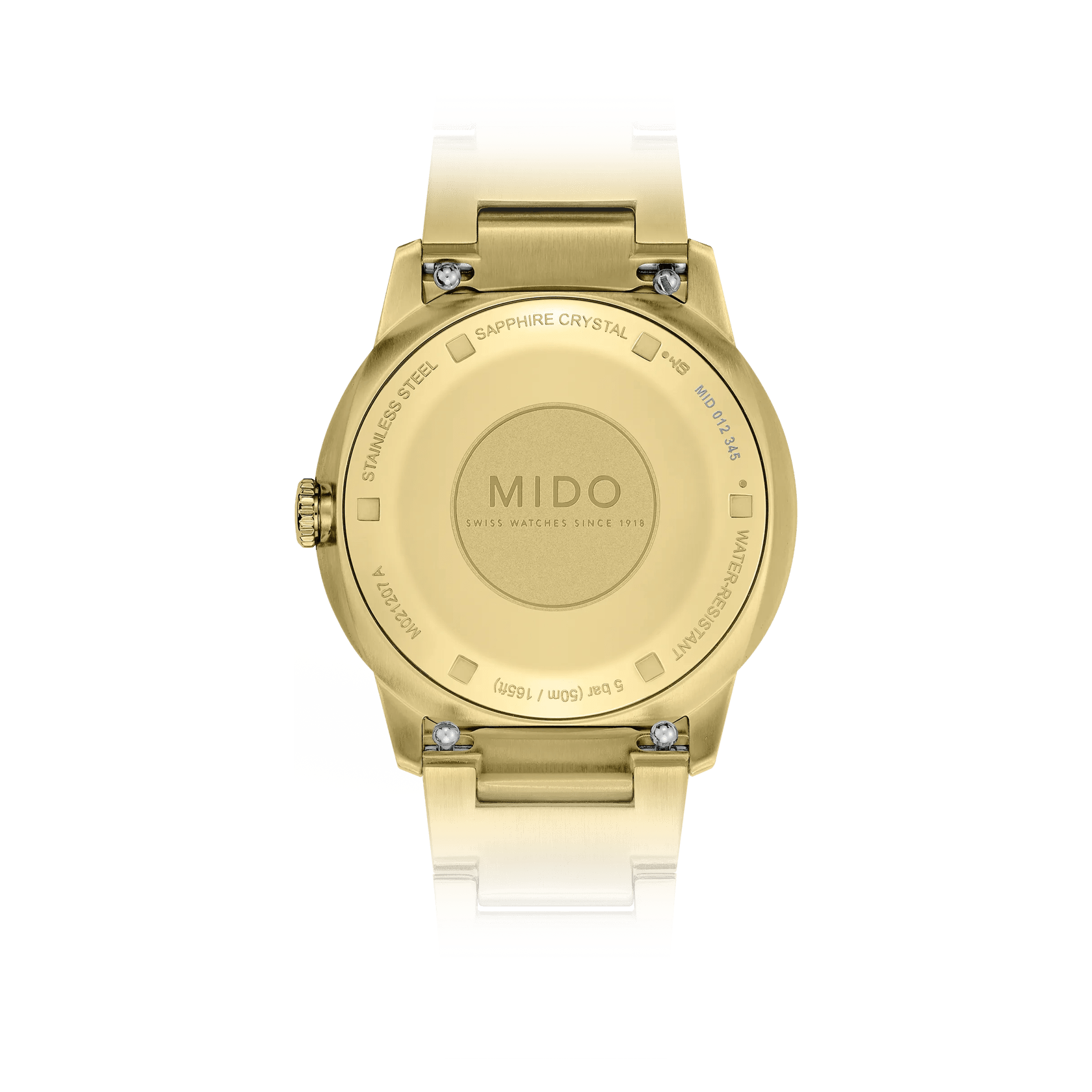 MIDO Commander Lady Champagne Yellow Gold Tone 35mm M0212073302100