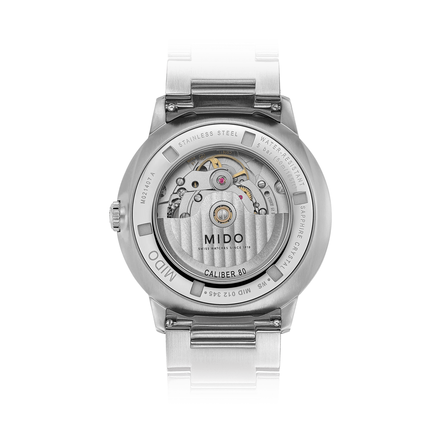 MIDO Commander Gradient Green SeeThrough 40mm M0214071141103