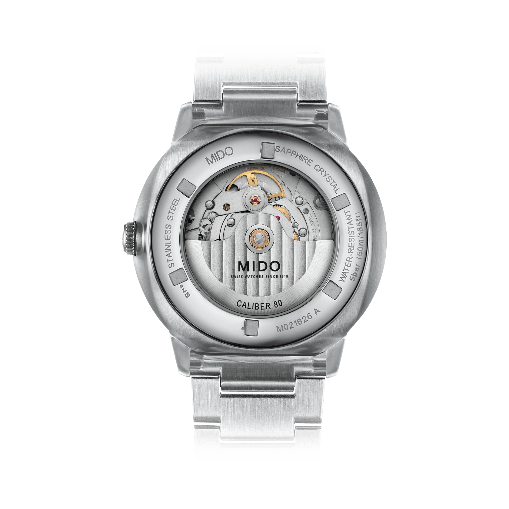 MIDO Commander Big Date Silver 42mm M0216261103100