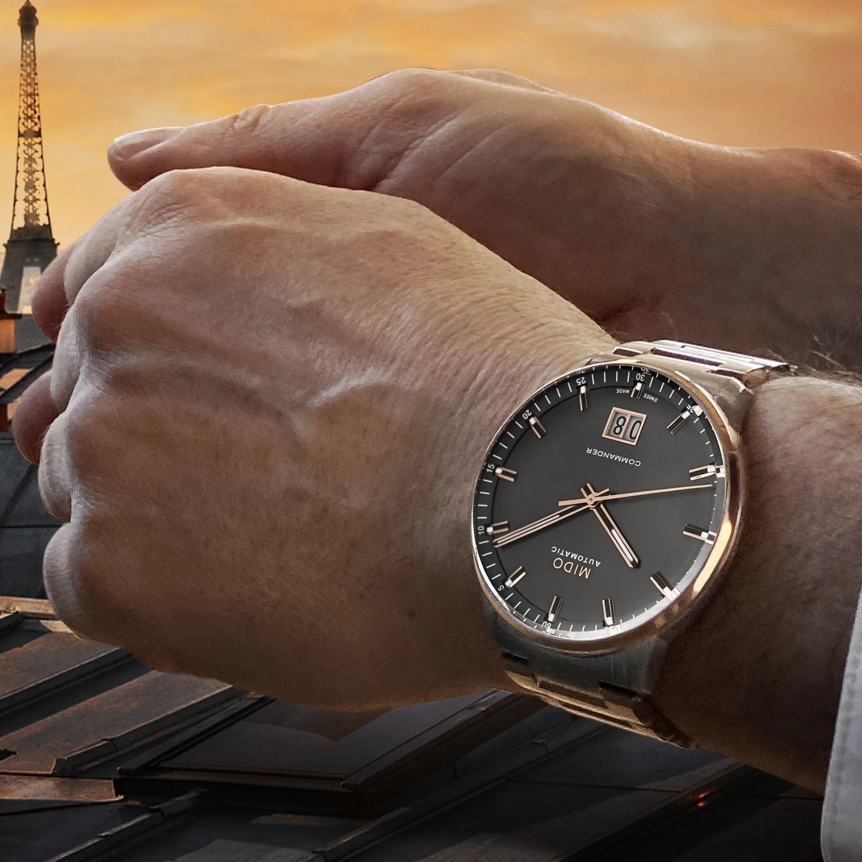 MIDO Commander Big Date Anthracite Two Tone 42mm M0216262206100