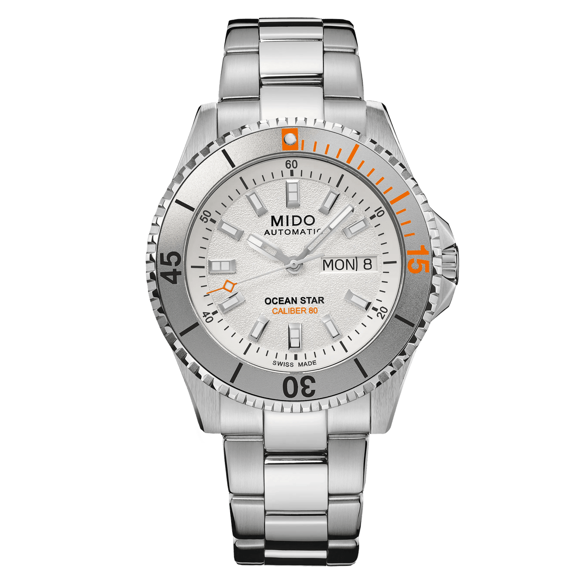 M026.930.11.031.00 | MIDO Ocean Star 200 41mm Silver Steel Watch