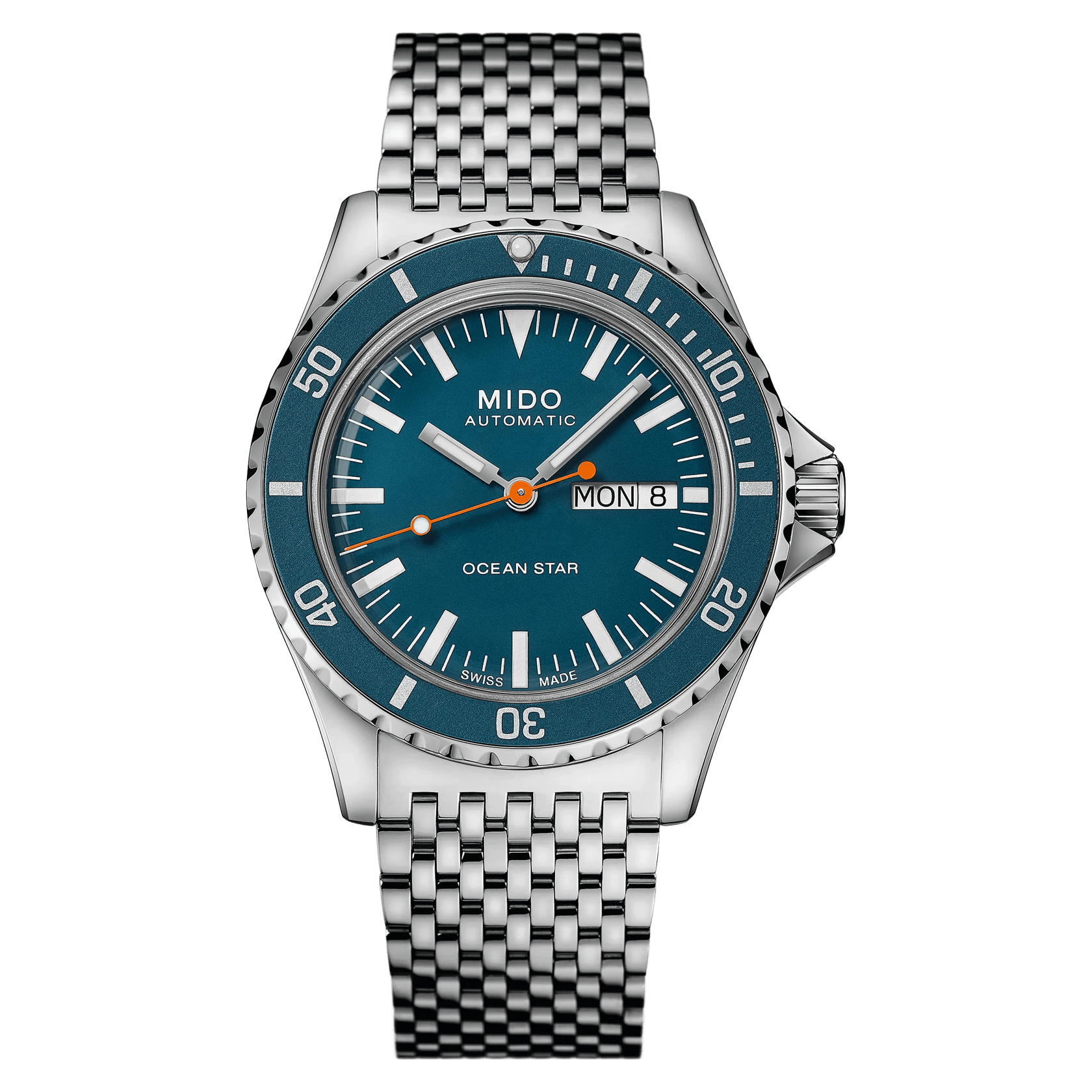 MIDO Ocean Star Tribute Special Edition Blue Dial Stainless Steel Watch - 40.5mm - M0268301104100