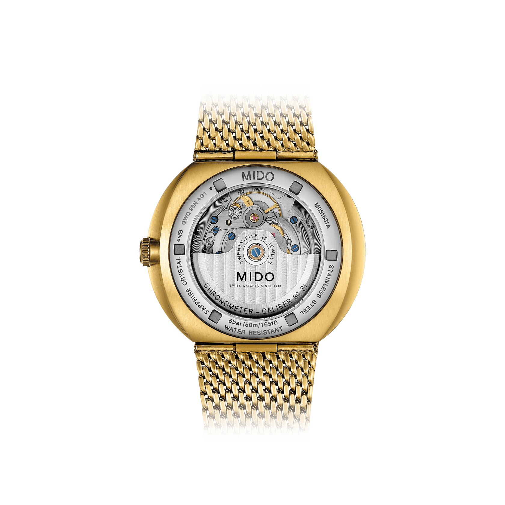 MIDO Commander Icone Chronometer Yellow Gold Tone PVD 42mm M0316313302100