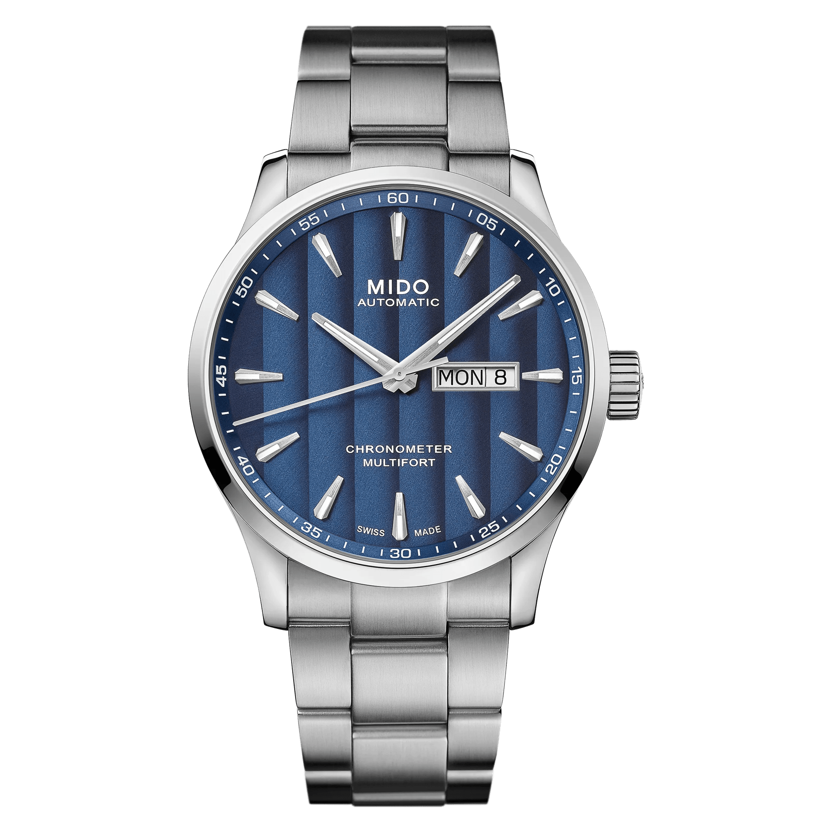 MIDO Multifort Chronometer 1 Blue Dial, Stainless Steel Watch - 40mm - M0384311104100