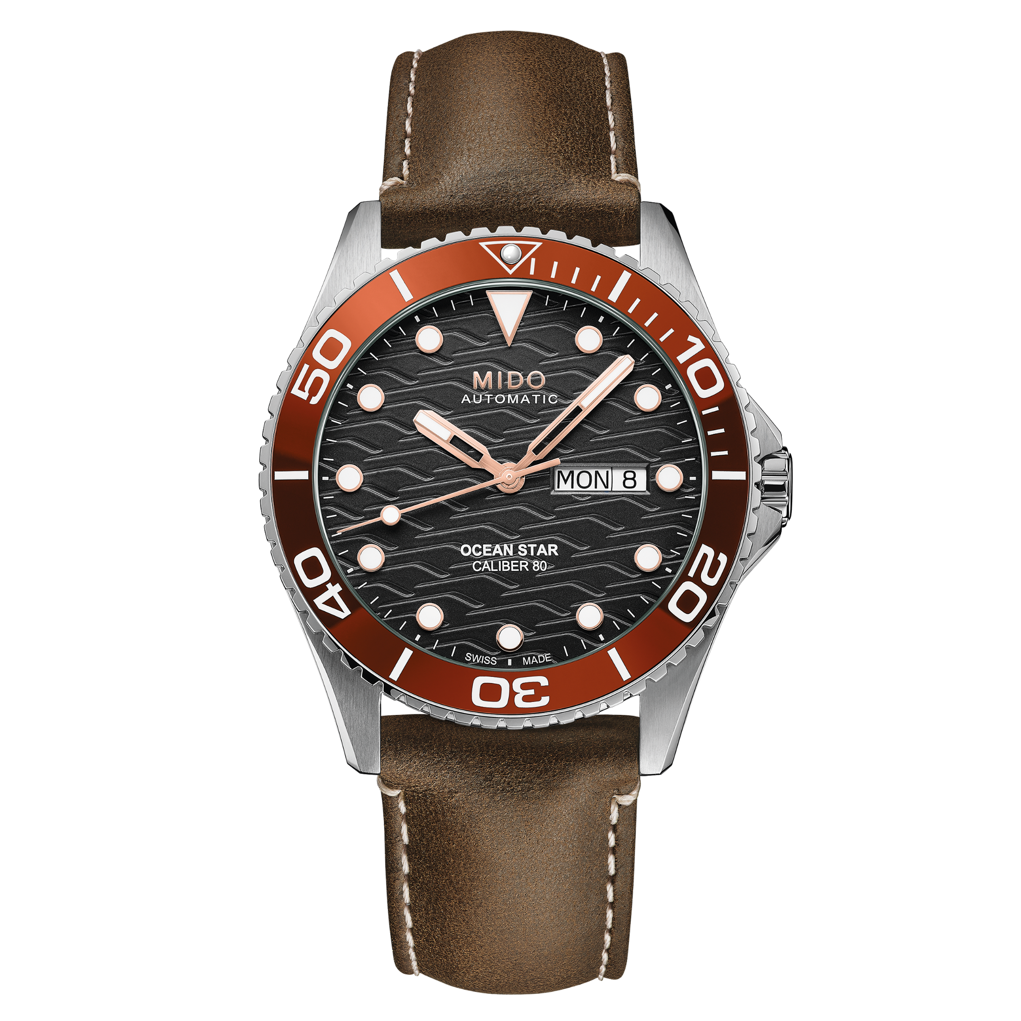 MIDO Ocean Star 200C Ceramic Bezel Black Dial Stainless Steel