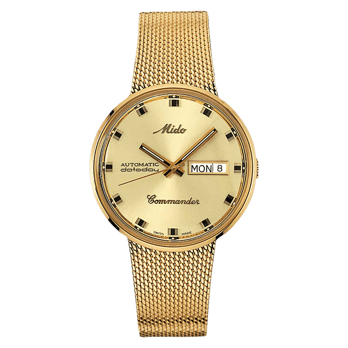 MIDO Commander 1959 Champagne Dial - Stainless Steel Watch Gold