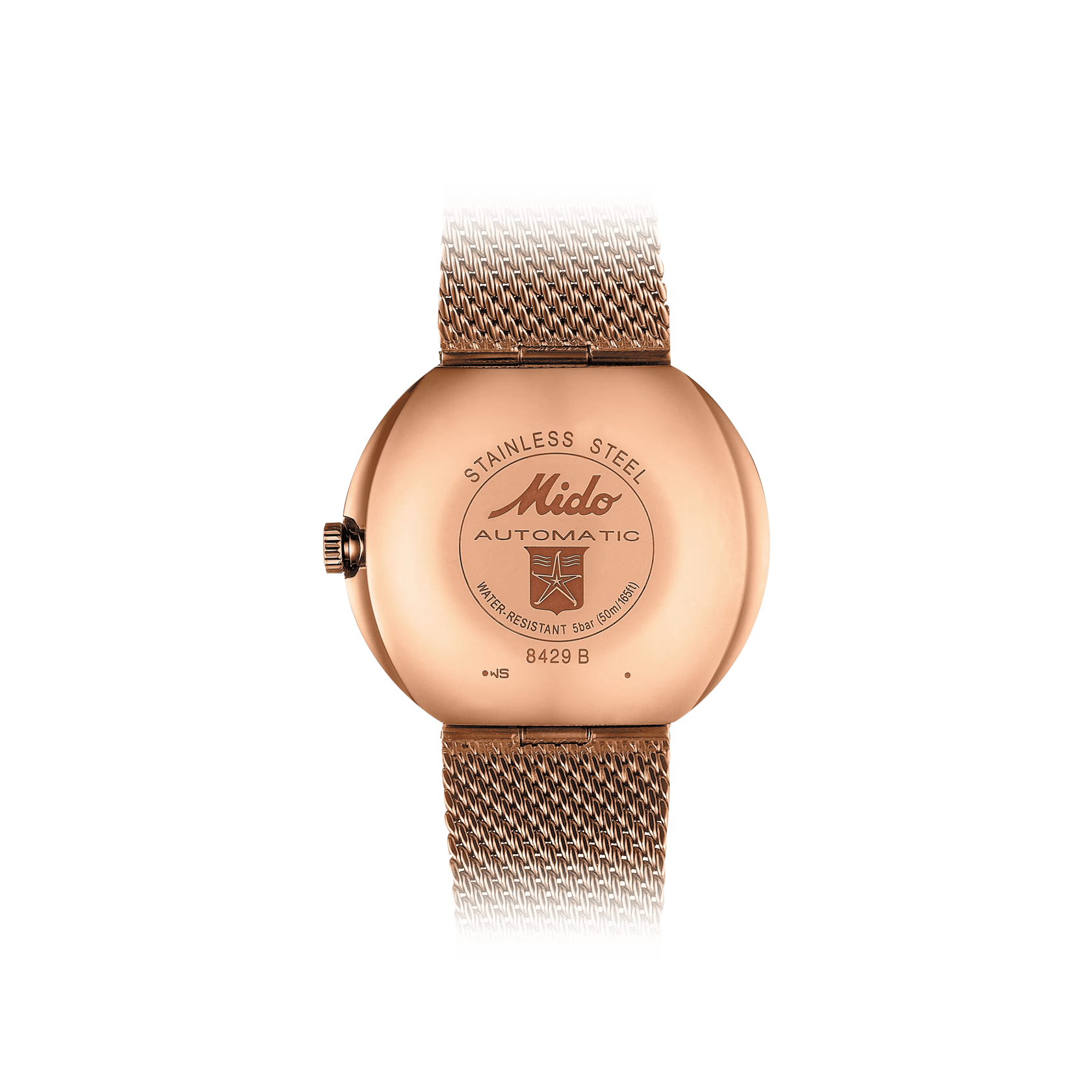 MIDO Commander Shade Silver Rose GoldTone PVD 37mm M842932311