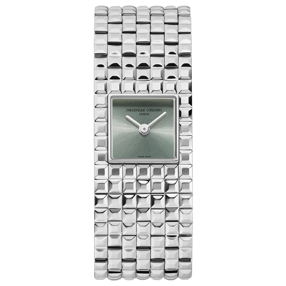 Frederique Constant Classics Manchette Clou de Paris Green FC-200GR1MC6B front view