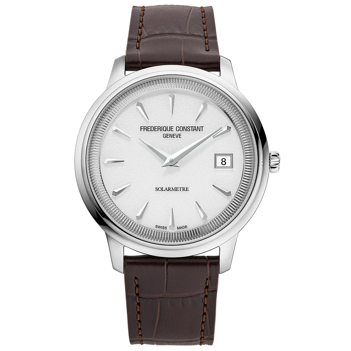 Frederique Constant Classics Moneta Solarmetre White 39mm FC120W3S6 front view