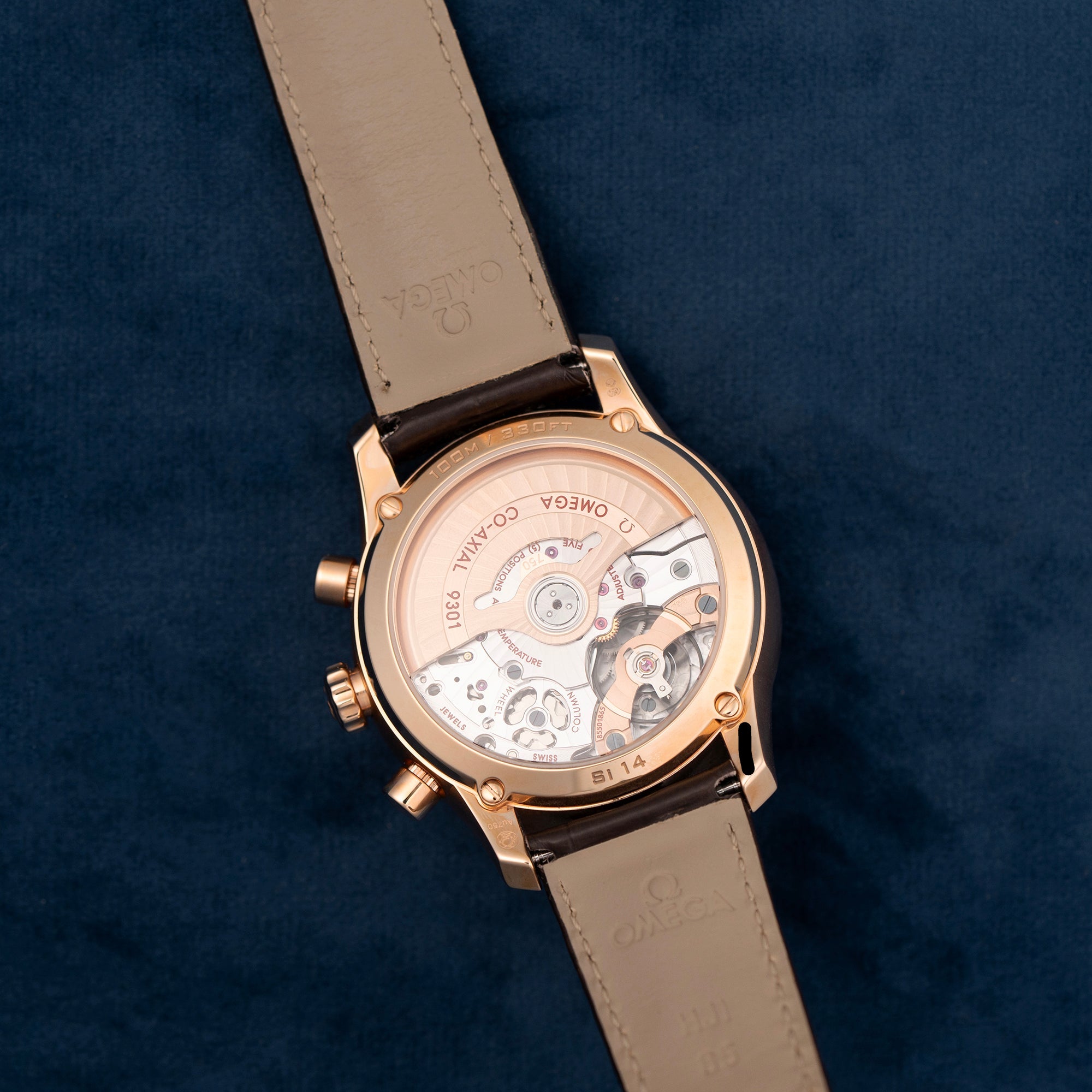 Omega Deville Chronograph Rose Gold 43153425102001 movement 2