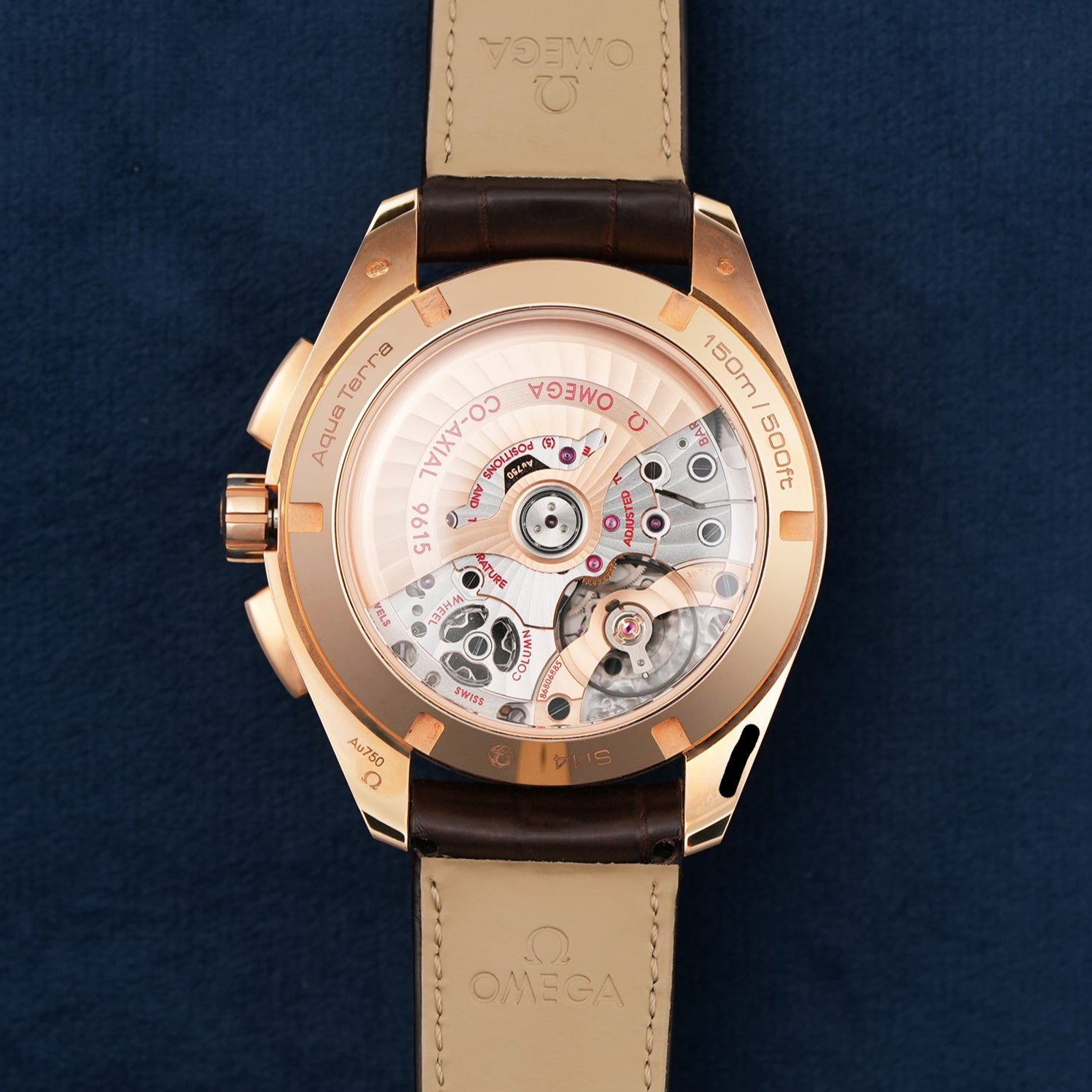 Omega Seamaster Aqua Terra GMT Chronograph 43mm 23153435202001 caseback