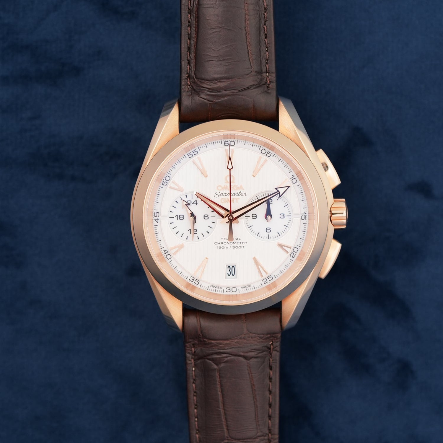 Omega Seamaster Aqua Terra GMT Chronograph 43mm 23153435202001 dial