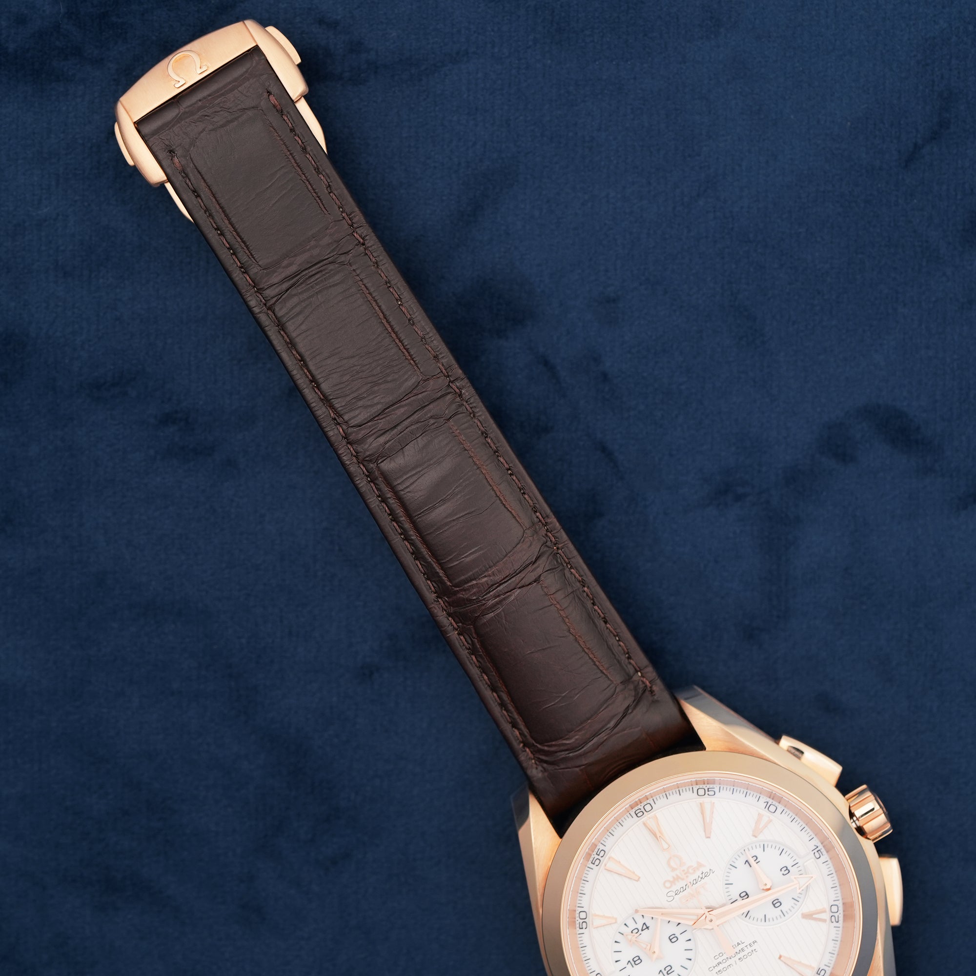 Omega Seamaster Aqua Terra GMT Chronograph 43mm 23153435202001 strap