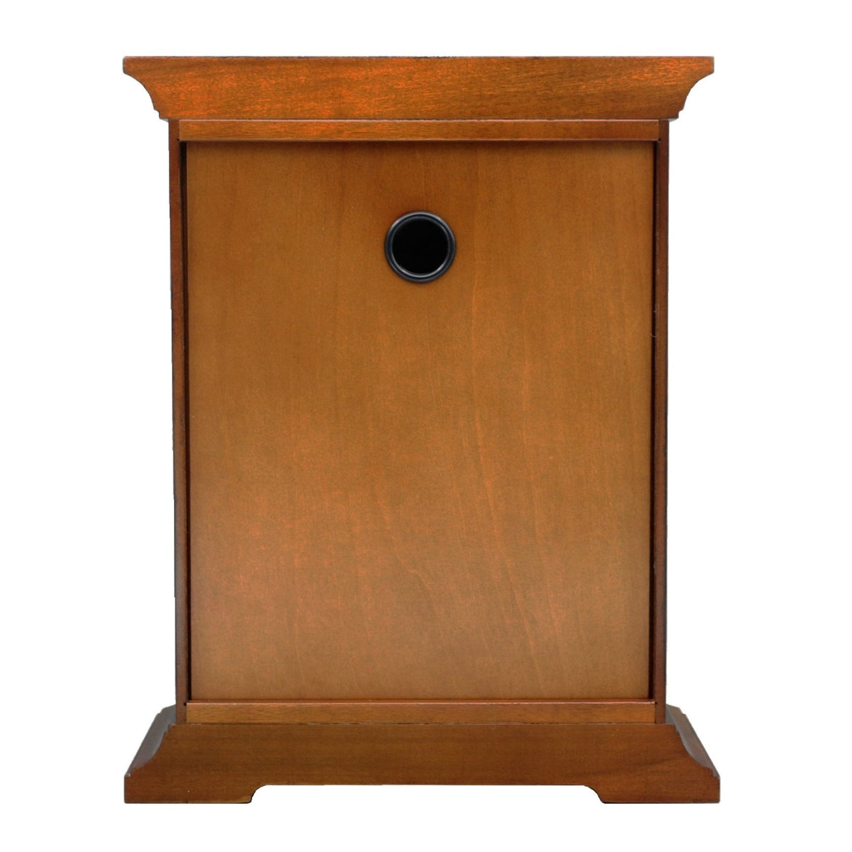 Seiko Mantel Clock Medium Brown QXQ034BLH back view