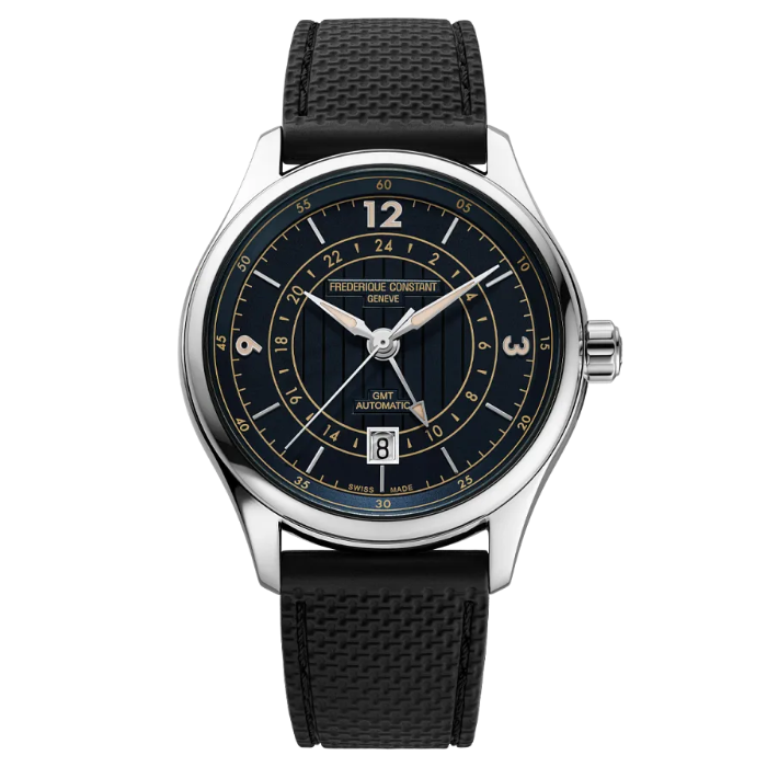 Frederique Constant Limited Edition Classics Runabout Automatic GMT Navy 42mm FC350RN5B6 front view