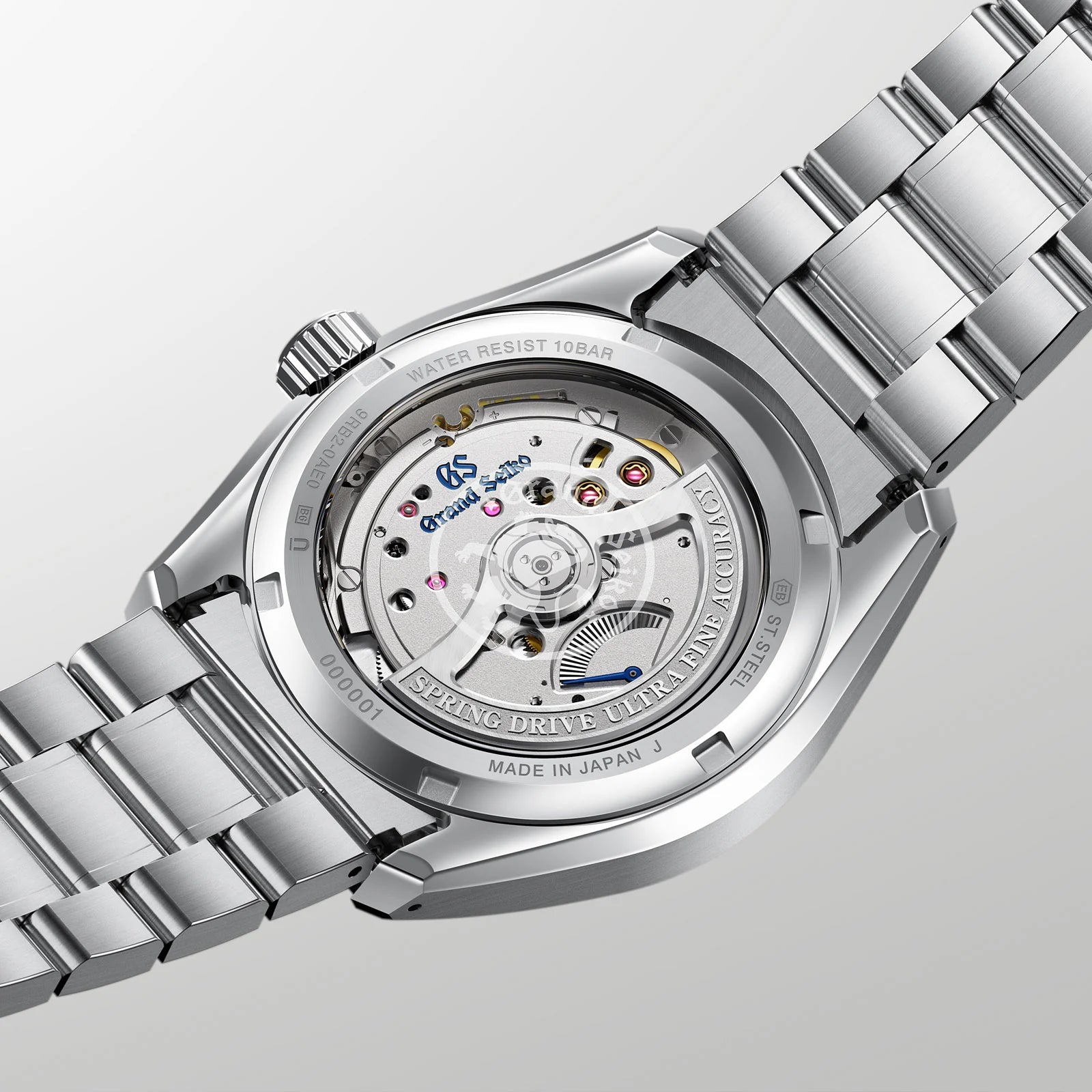 Back View of Grand Seiko Evolution 9 Collection Spring Drive U.F.A. 'White Birch' SLGB009