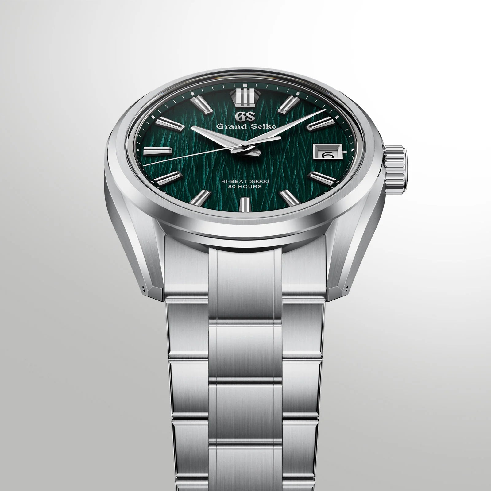 Top View of Grand Seiko Evolution 9 Collection Hi-Beat 36000 80 Hours 'Green Birch' SLGH033