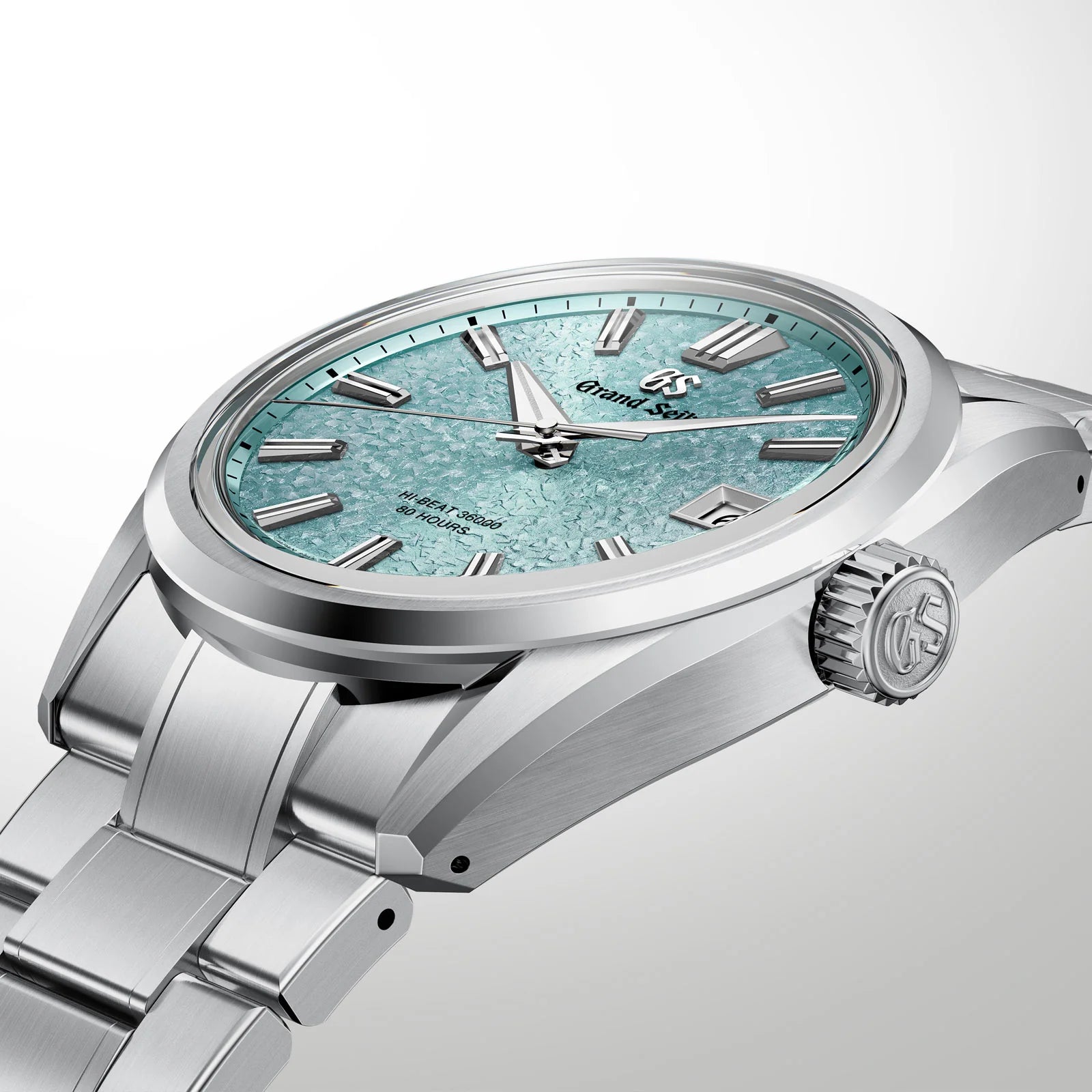 Close View of Grand Seiko Evolution 9 Collection Hi-Beat 36000 'Genbi Valley' SLGH035