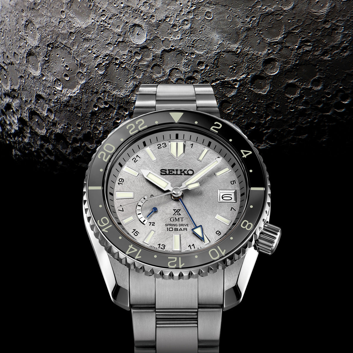 Seiko Prospex LX Spring Drive GMT U.S. Special Edition Lunar Gray 44mm SNR051 product shot