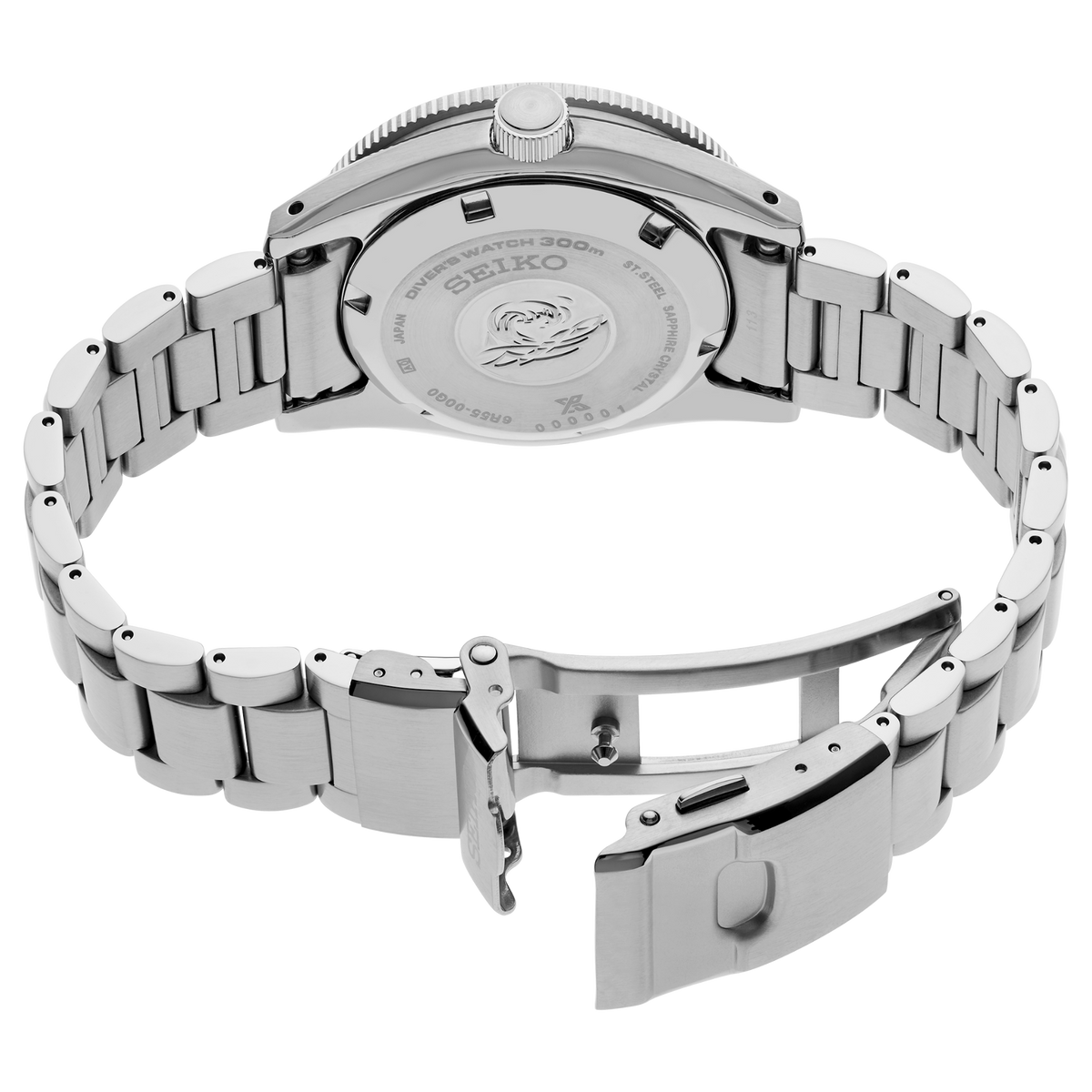 Seiko Prospex 1965 Heritage Diver Watch 40mm SPB453 Back Side View