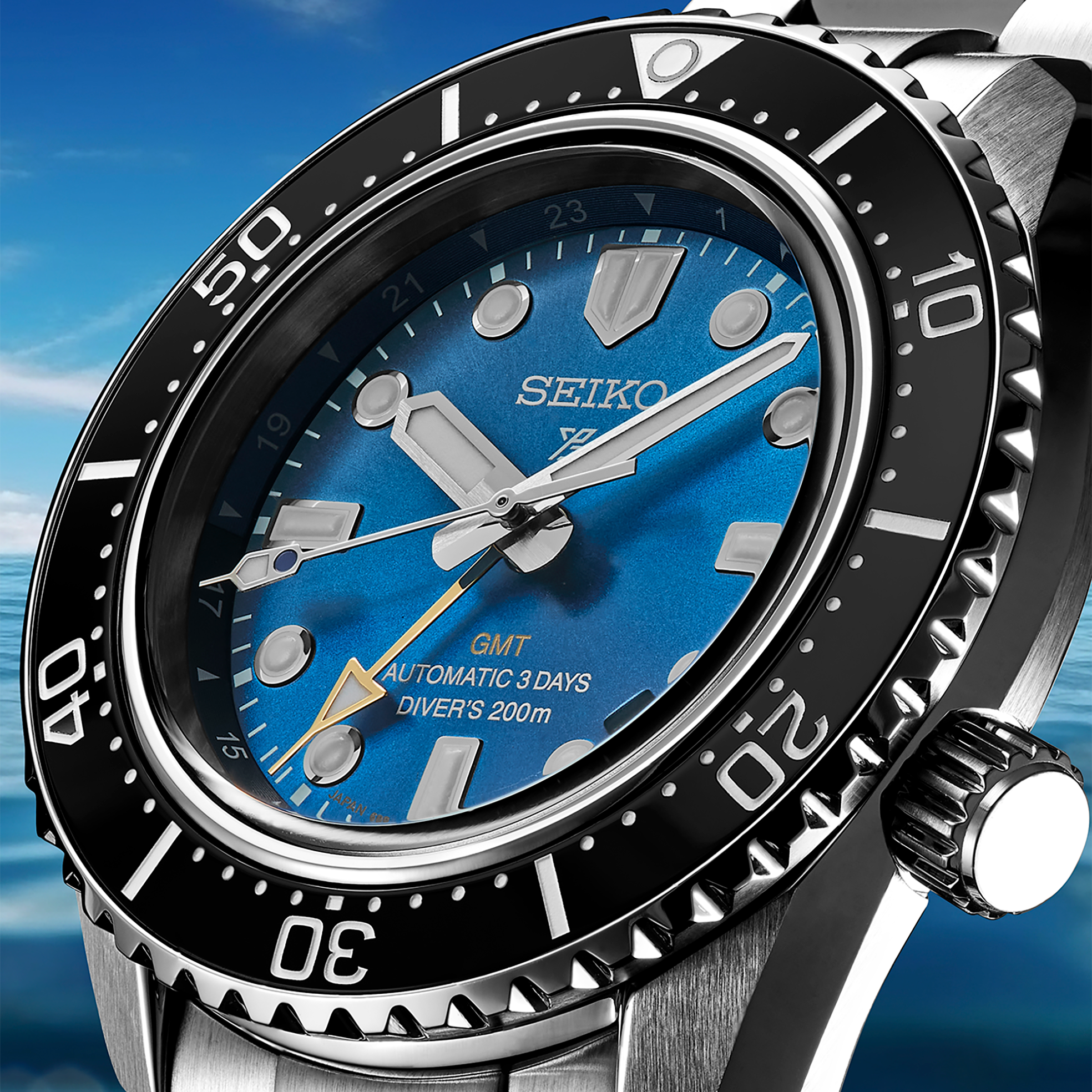 Seiko Prospex Diver GMT USA Limited Edition SPB477 2025 dial