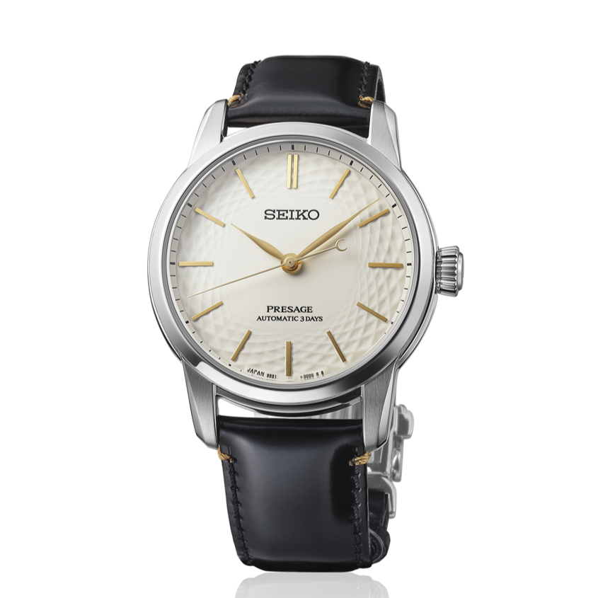 Seiko Presage Classic Series Unglazed Arita Porcelain Dial Limited Edition Watch SPB497 soldier shot