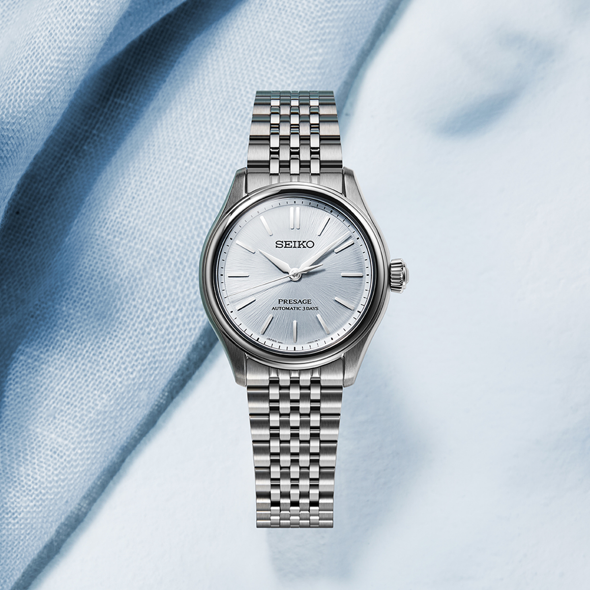 Seiko Presage Classics Series 'Ajiro' Light Blue 36mm SPB521 Product Shot