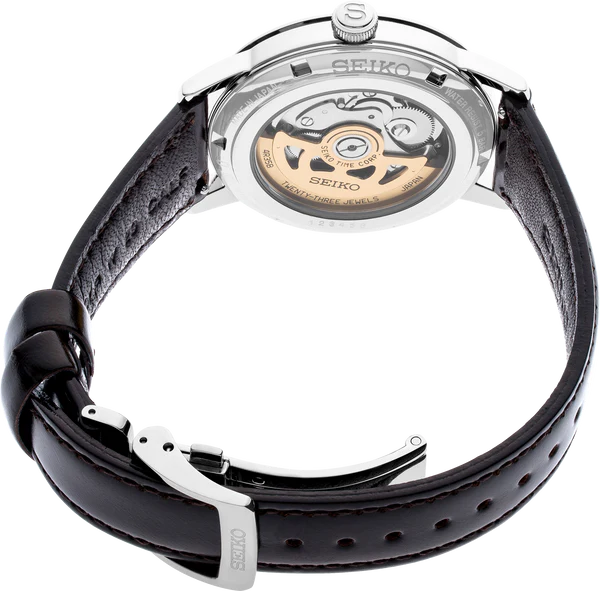 Seiko watch exhibition case back and strap