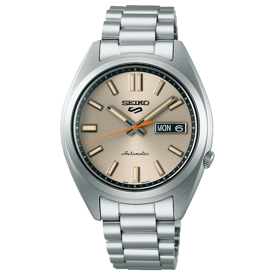 Seiko 5 Sports SNXS Series Metallic Beige 37mm SRPK91 Front View