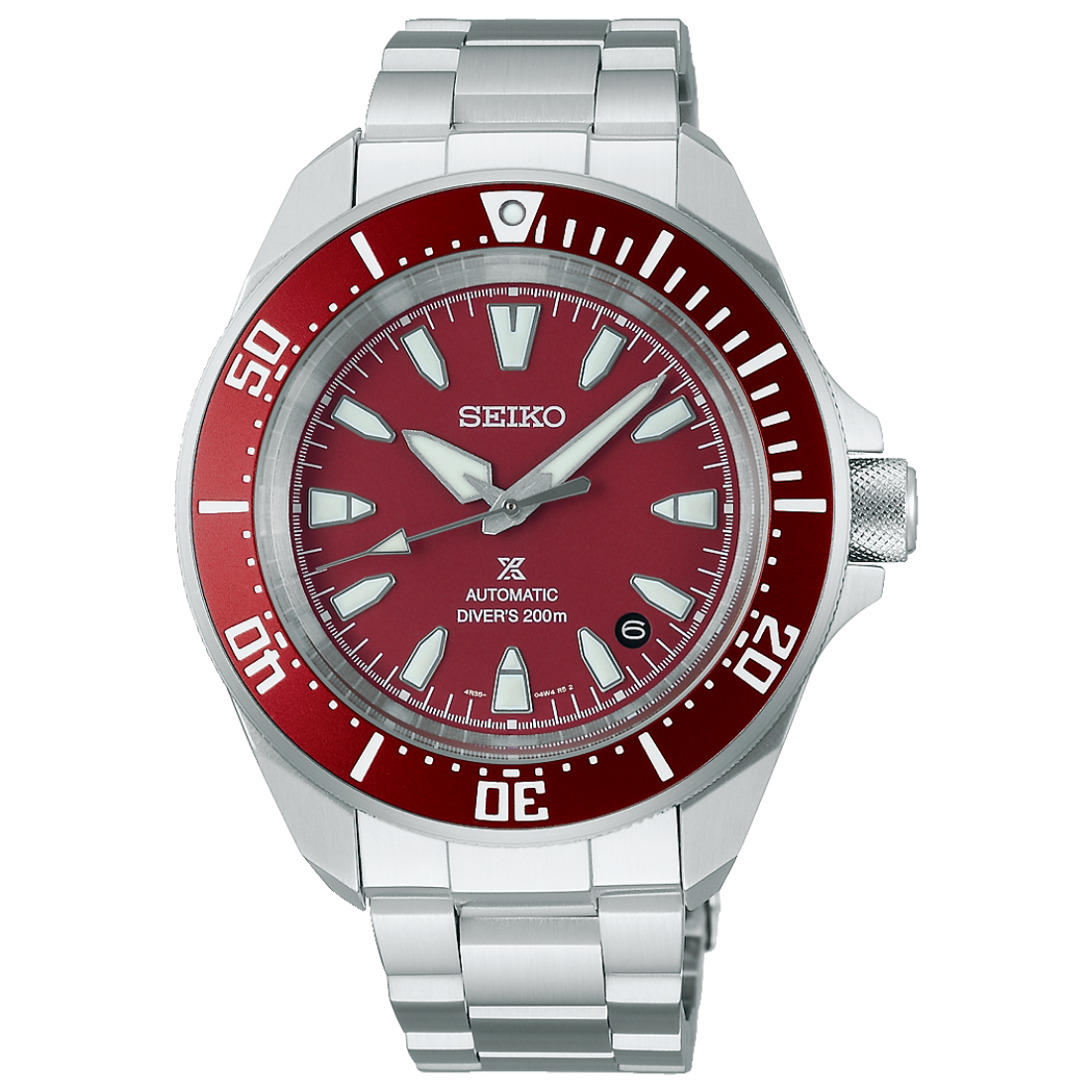 Seiko Prospex Sea Diver 200m Red 41.7mm SRPL11 Front View