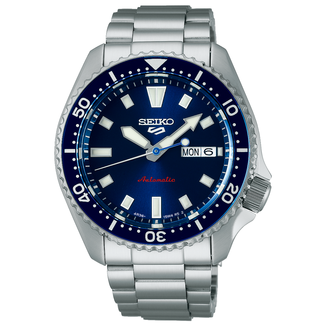 Seiko 5 Sports SKX Series Deep Blue 42.5mm SRPL83 Front View
