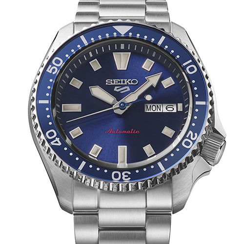 Seiko 5 Sports blue dial dive watch