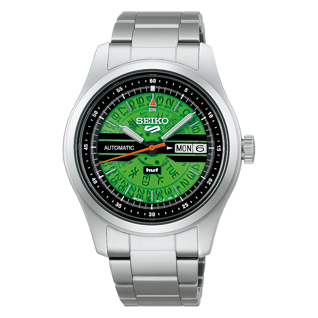 Limited edition Seiko HUF green dial watch
