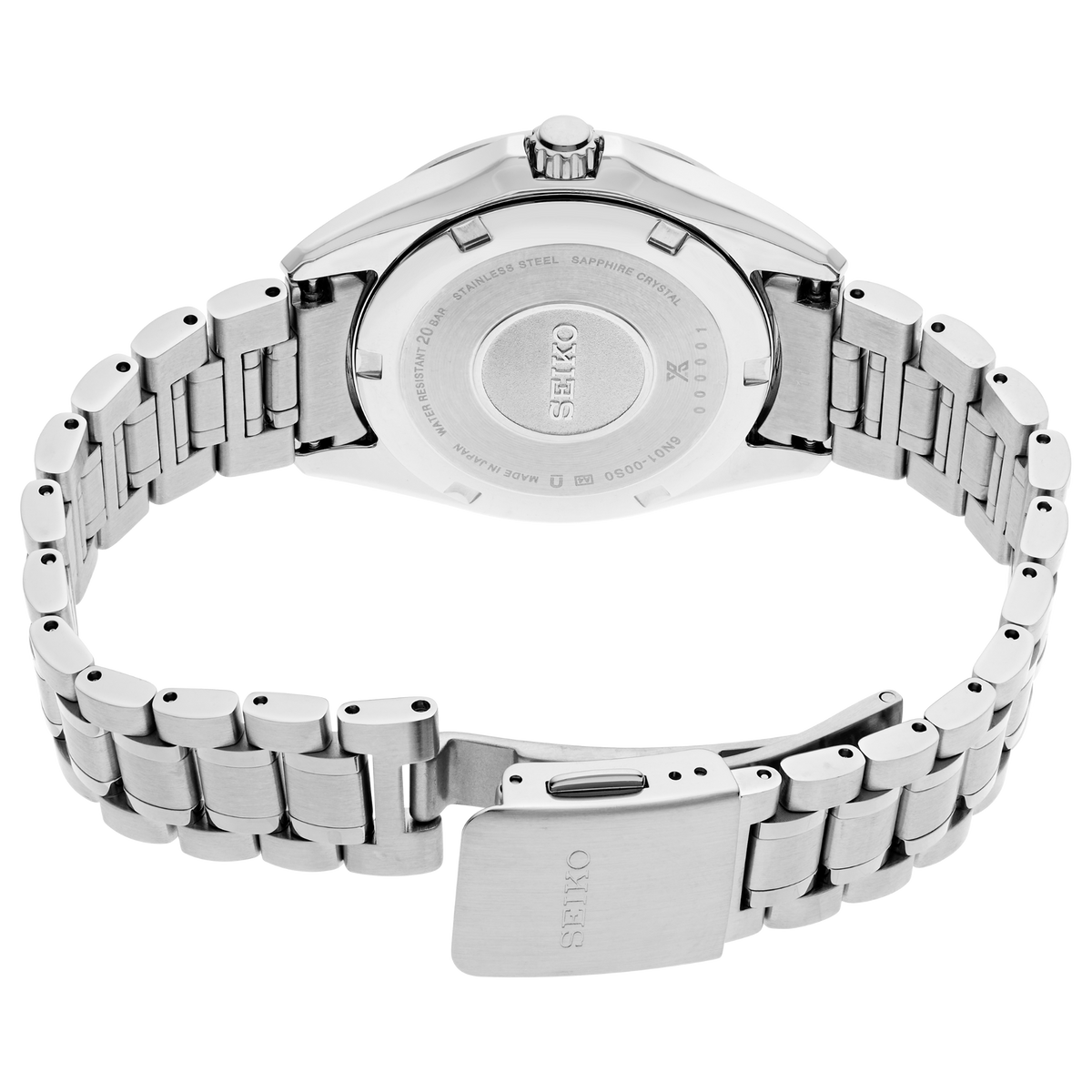 Seiko Prospex Sea Series Mother of Pearl Watch 34mm SUR605 Back Side View
