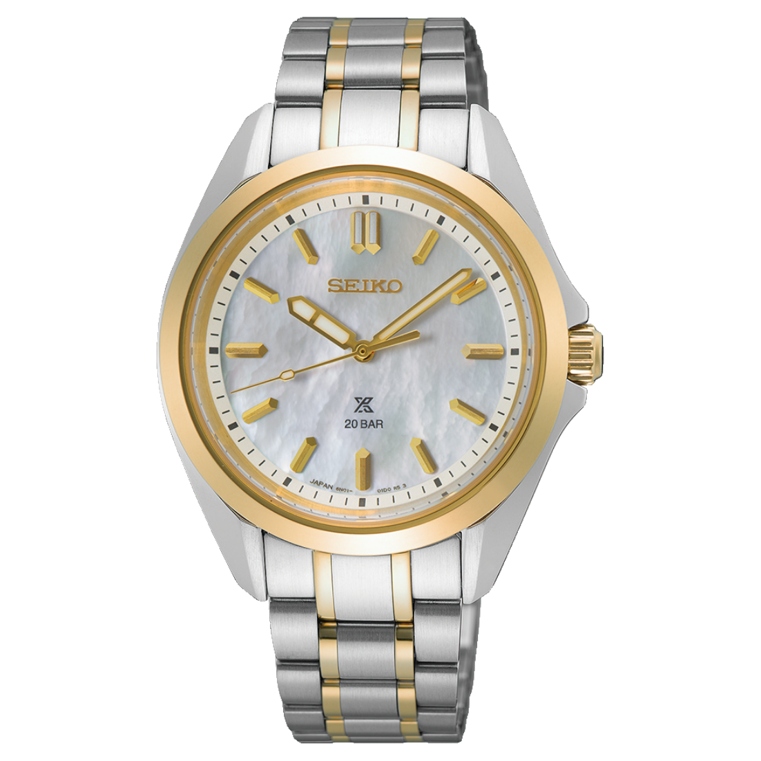 Seiko Prospex Sea Series Mother of Pearl Watch 34mm SUR608 Front View