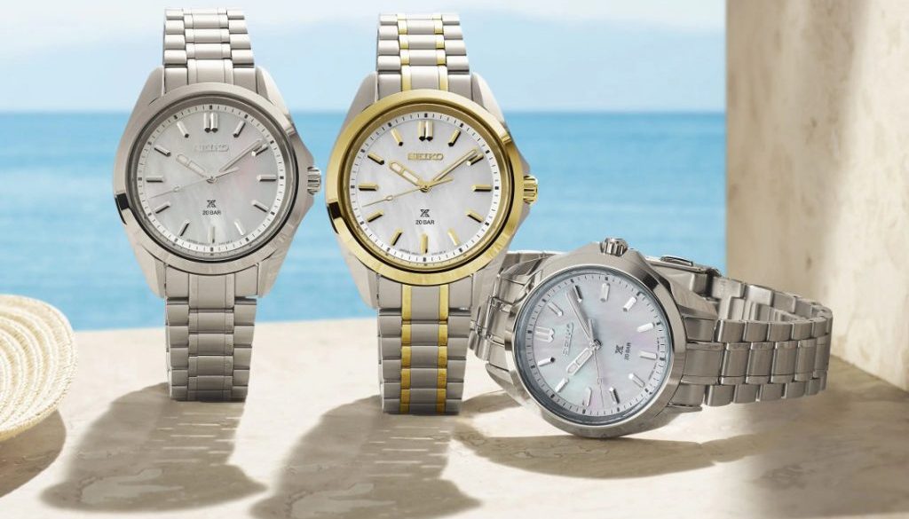 Seiko SUR605 Mother of Pearl Ladies Watch all 3