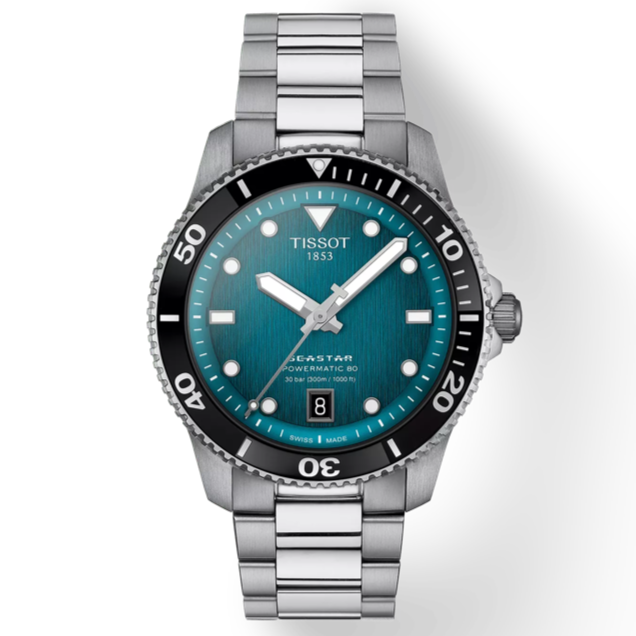 Tissot Seastar 1000 Powermatic 80 40mm Turquoise dial