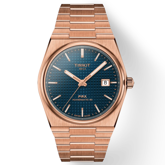 Tissot PRX Powermatic 80 Rose Gold PVD 40mm watch
