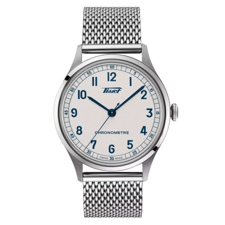 TISSOT HERITAGE 1938 AUTOMATIC COSC 39MM Silver dial stainless steel bracelet