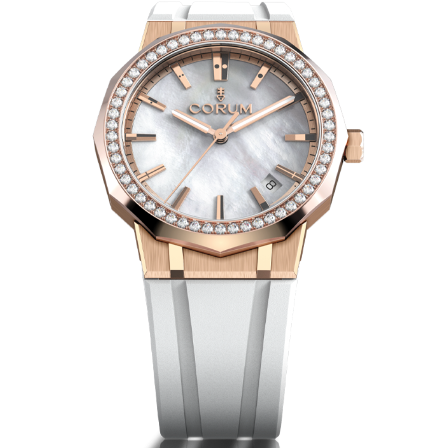Main View of Corum Admiral 36mm Automatic Gold MOP Diamonds A36.231.QW0.4W