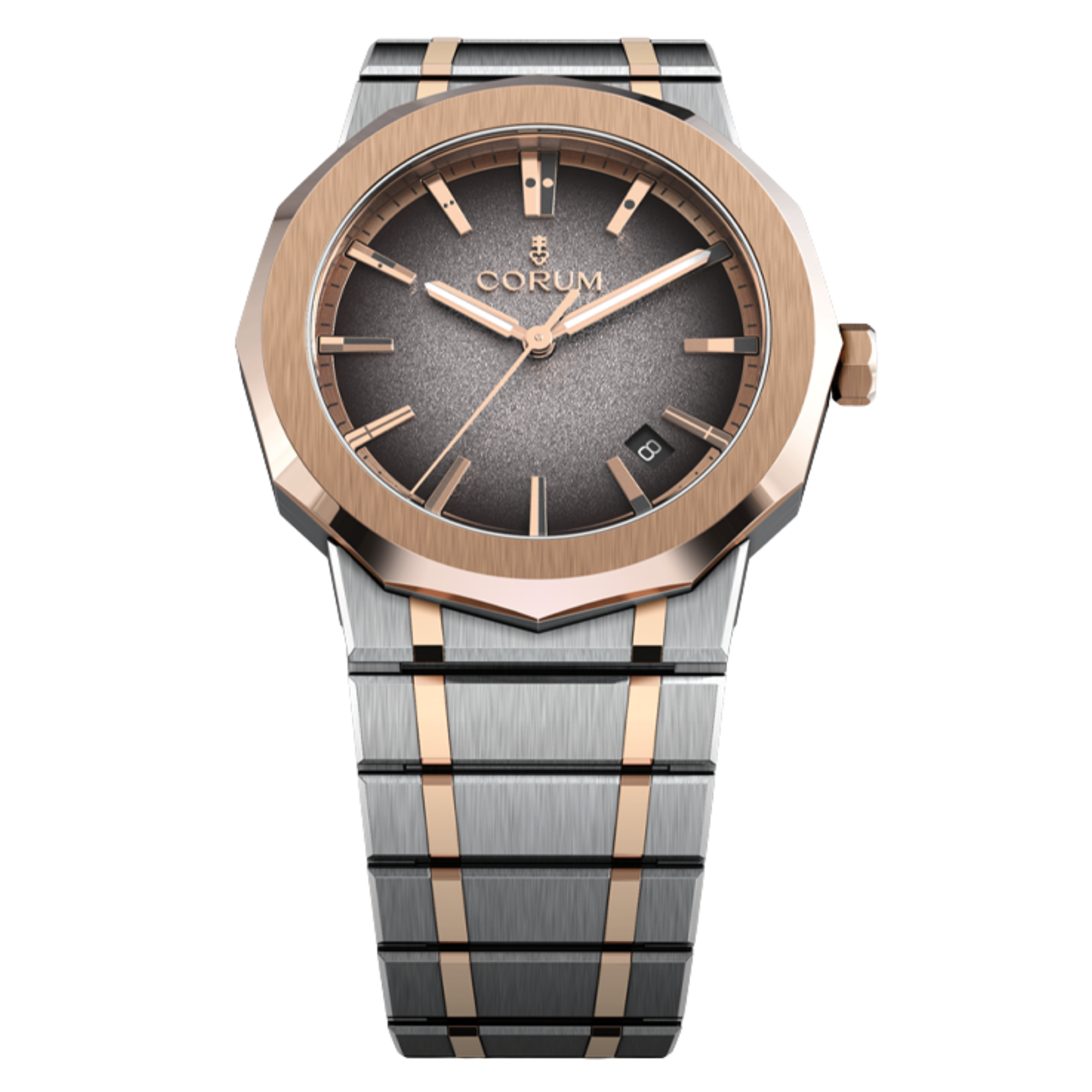 Main View of Corum Admiral 39mm Automatic Steel & Gold Grey A39.231.FG0.2F