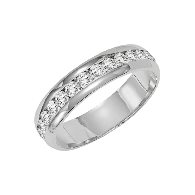 Front View Of Diamond Anniversary Band.