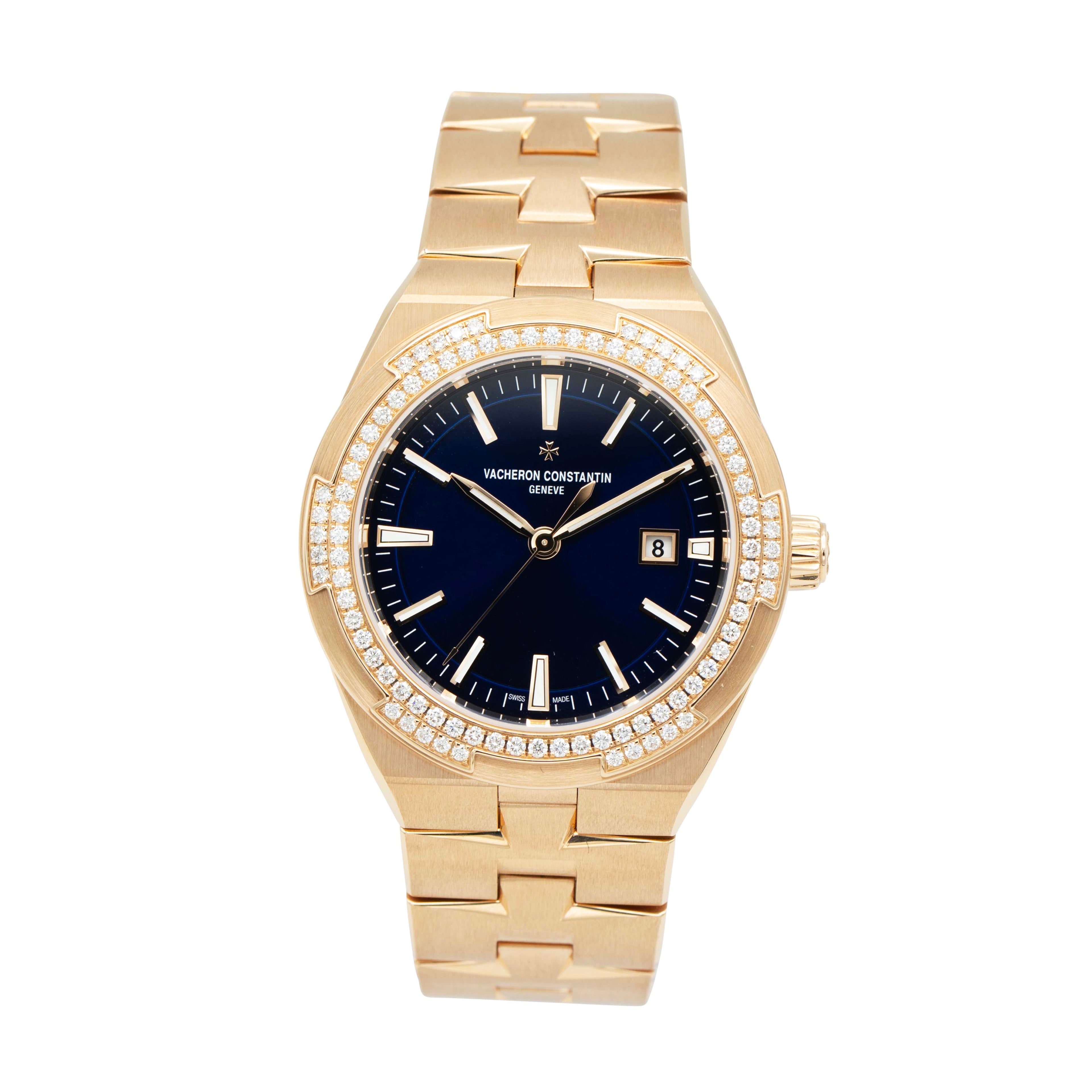 Vacheron Constantin 4605V/200R-B978 Pink Gold Overseas Blue Dial 35mm Watch dial