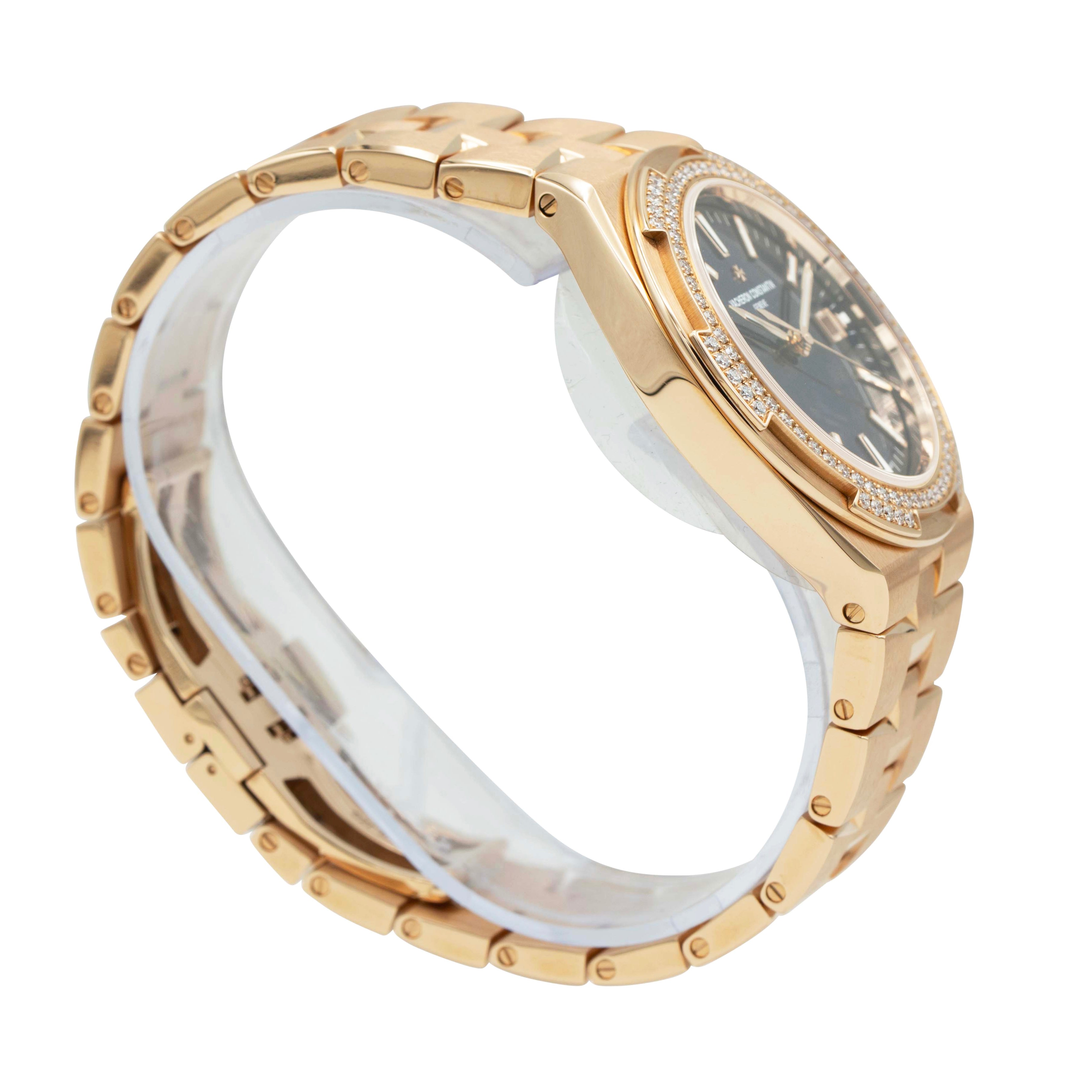 Vacheron Constantin 4605V/200R-B978 Pink Gold Overseas Blue Dial 35mm Watch case side